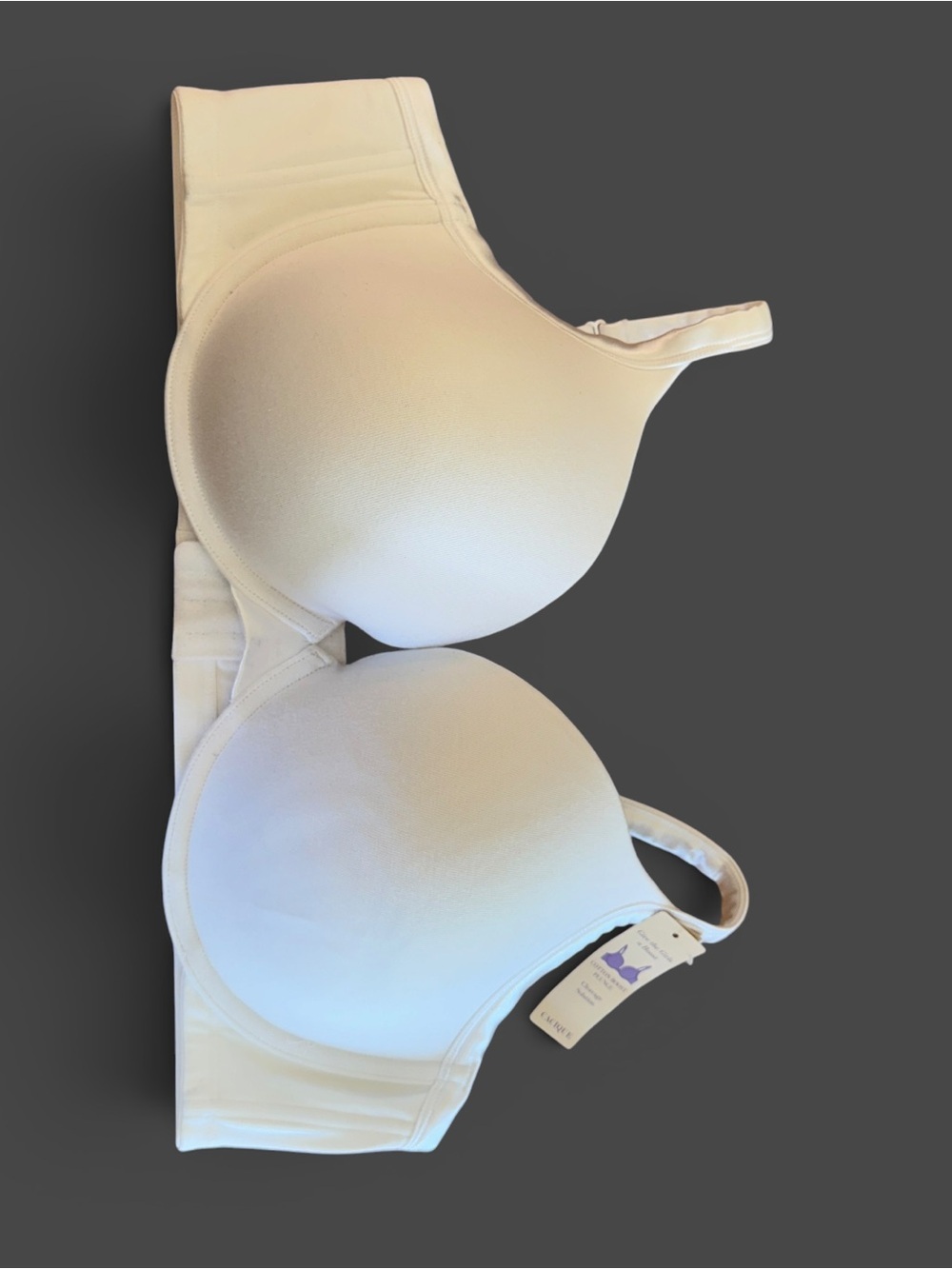 Cacique NWT White Push-Up Plunge Underwire Bra 46D Plus Size - Picture 9 of 13